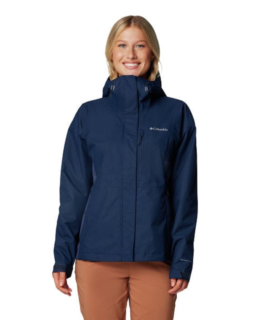COLUMBIA Women's Hikebound II Rain Jacket XXL Navy Blue Waterproof NWT